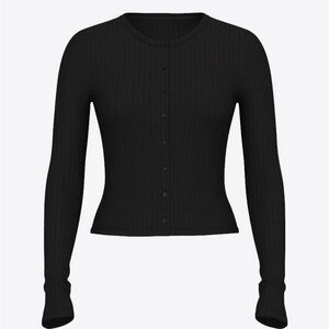 Black Button-Up Cardigan